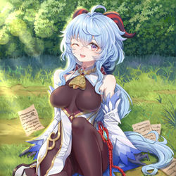 This is a pixiv picture whose title is 甘雨.