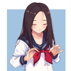 This is a pixiv picture whose title is JKちゃん.