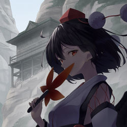 This is a pixiv picture whose title is 射命丸文.