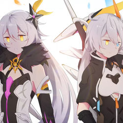This is a pixiv picture whose title is 女王和她的另一个灵魂.