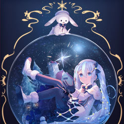 This is a pixiv picture whose title is 雪ミク2021.