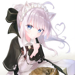 This is a pixiv picture whose title is ネコと猫.