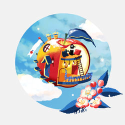 This is a pixiv picture whose title is フルーツプラネットハウス　1月.