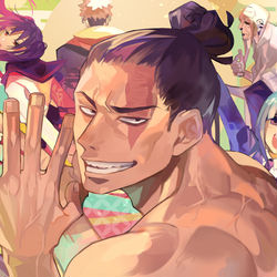 This is a pixiv picture whose title is 姉妹校交流会京都メン.
