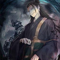 This is a pixiv picture whose title is 夏油傑.