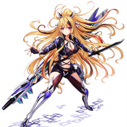 This is a pixiv picture whose title is 『アクション対魔忍』ニノ・ウィーバー.