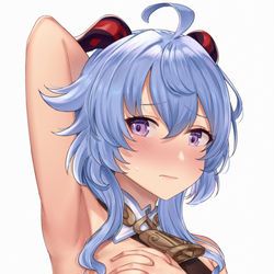 This is a pixiv picture whose title is 甘雨.