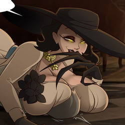 This is a pixiv picture whose title is Resident Evil 8 Tall Lady.