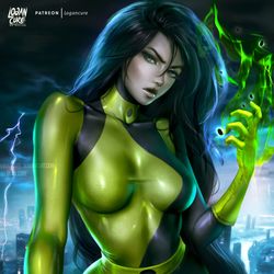 This is a pixiv picture whose title is シェゴキムポッシブル - Shego Kim possible.