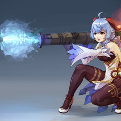 This is a pixiv picture whose title is Ganyu Frostflake.