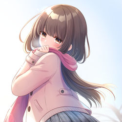 This is a pixiv picture whose title is 今日も寒いね.