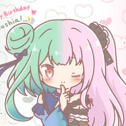 This is a pixiv picture whose title is るしあちゃんはぴば🦋.