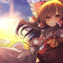 This is a pixiv picture whose title is 霊夢さん.