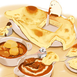 This is a pixiv picture whose title is カレーの日.