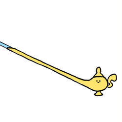 This is a pixiv picture whose title is no.1179 『 アラジンと魔法のランプ(先が長いタイプ)。』.