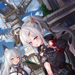 This is a pixiv picture whose title is 狭地城口 - Entrance in Narrow City.