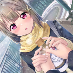 This is a pixiv picture whose title is 冬かすみん.