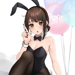 This is a pixiv picture whose title is バニー同期ちゃん.