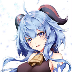 This is a pixiv picture whose title is 甘雨/Ganyu❄.