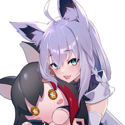 This is a pixiv picture whose title is フブミオ.