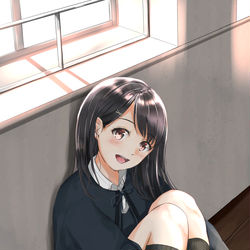 This is a pixiv picture whose title is 「ーいま、帰り？」.