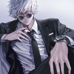 This is a pixiv picture whose title is 五条悟.