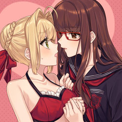 This is a pixiv picture whose title is 👓💘.
