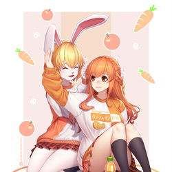 This is a pixiv picture whose title is ナミ x  キャロット.