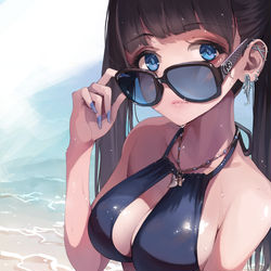 This is a pixiv picture whose title is サメピアス.