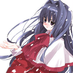 This is a pixiv picture whose title is 雪が降った.