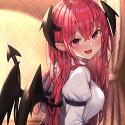 This is a pixiv picture whose title is タイツ小悪魔さん.