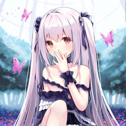 This is a pixiv picture whose title is るしあちゃんの生足.