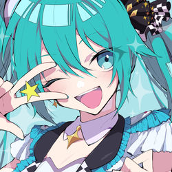 This is a pixiv picture whose title is ステージミクさん！.