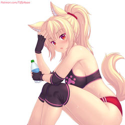 This is a pixiv picture whose title is Resting after workout!!.