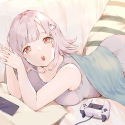 This is a pixiv picture whose title is げーまー.