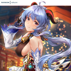 This is a pixiv picture whose title is Ganyu.