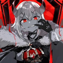 This is a pixiv picture whose title is KING.