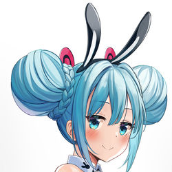This is a pixiv picture whose title is Bicute Bunny ミク.