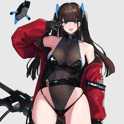 This is a pixiv picture whose title is ピース！.