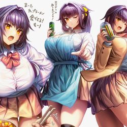 This is a pixiv picture whose title is 先輩は世話焼き.