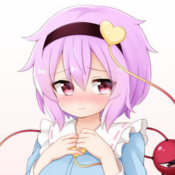 This is a pixiv picture whose title is 寄せ乳さとりちゃん.