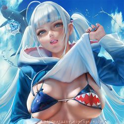 This is a pixiv picture whose title is Gura  古拉.