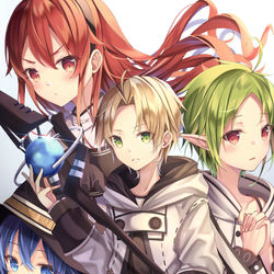 This is a pixiv picture whose title is 無職転生.