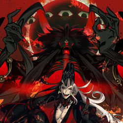 This is a pixiv picture whose title is 惡靈左府.
