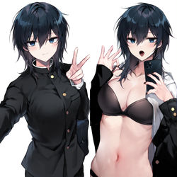 This is a pixiv picture whose title is いしみギャップ自撮り.