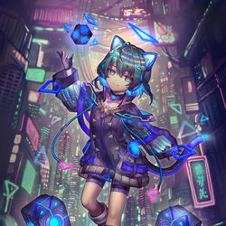 This is a pixiv picture whose title is 【CHUNITHM】ナイ.