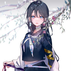 This is a pixiv picture whose title is 椿姫.
