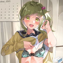 This is a pixiv picture whose title is お気に入りの下着を見られたイヌ子.