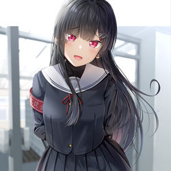 This is a pixiv picture whose title is ほら、シャツ出てるわよ。制服はちゃんと着なきゃ….
