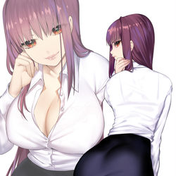 This is a pixiv picture whose title is 女教師スカサハ.